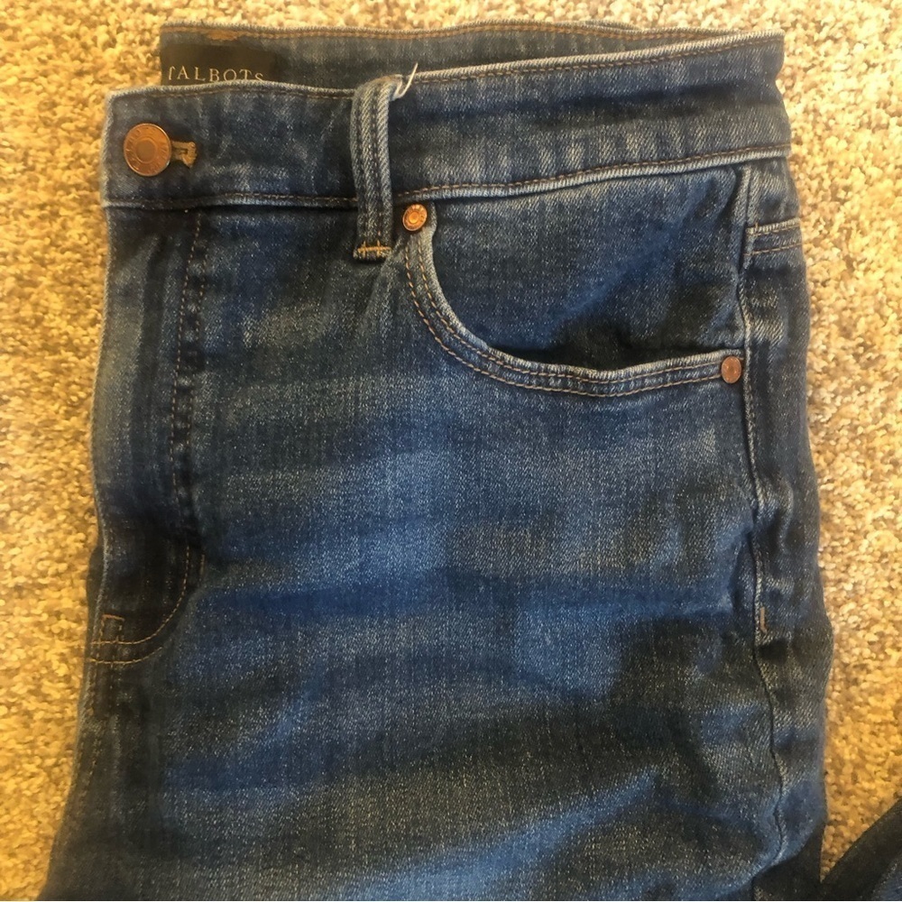 Talbots / Blue / straight leg jeans -Size 10 /Ultra-flattering - Picture 7 of 12